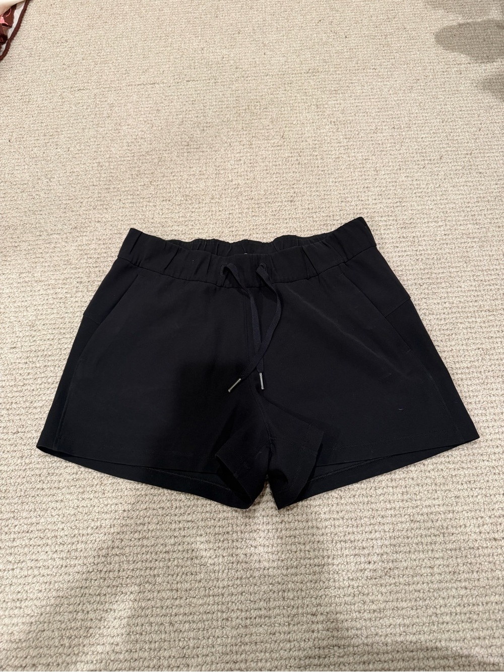 Women’s Black Lululemon Drawstring Shorts